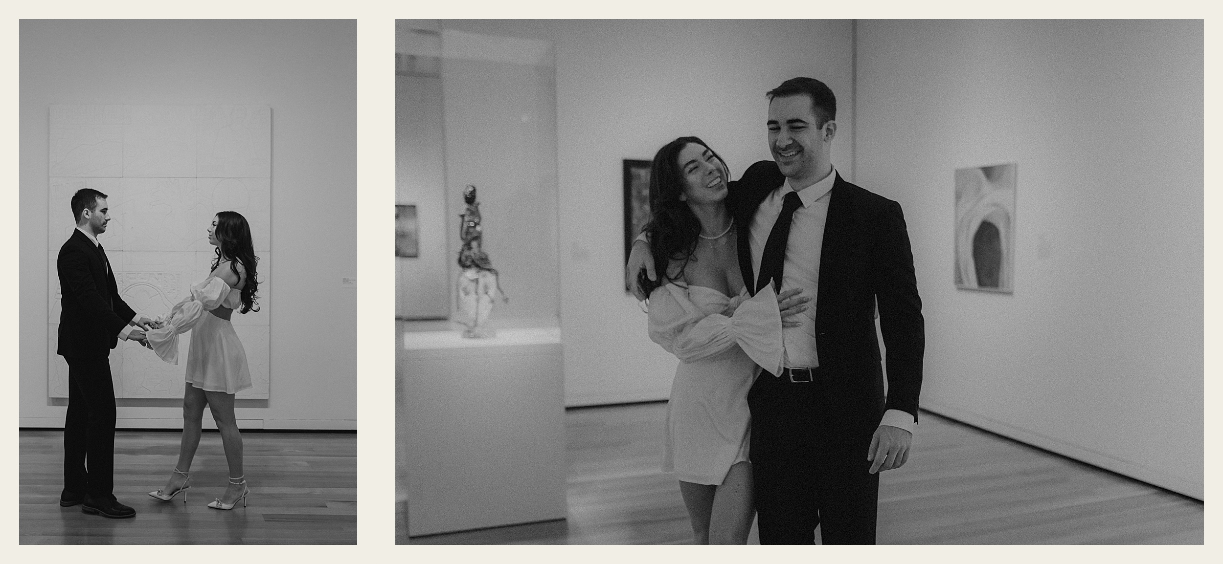 couple walking through seattle art museum 