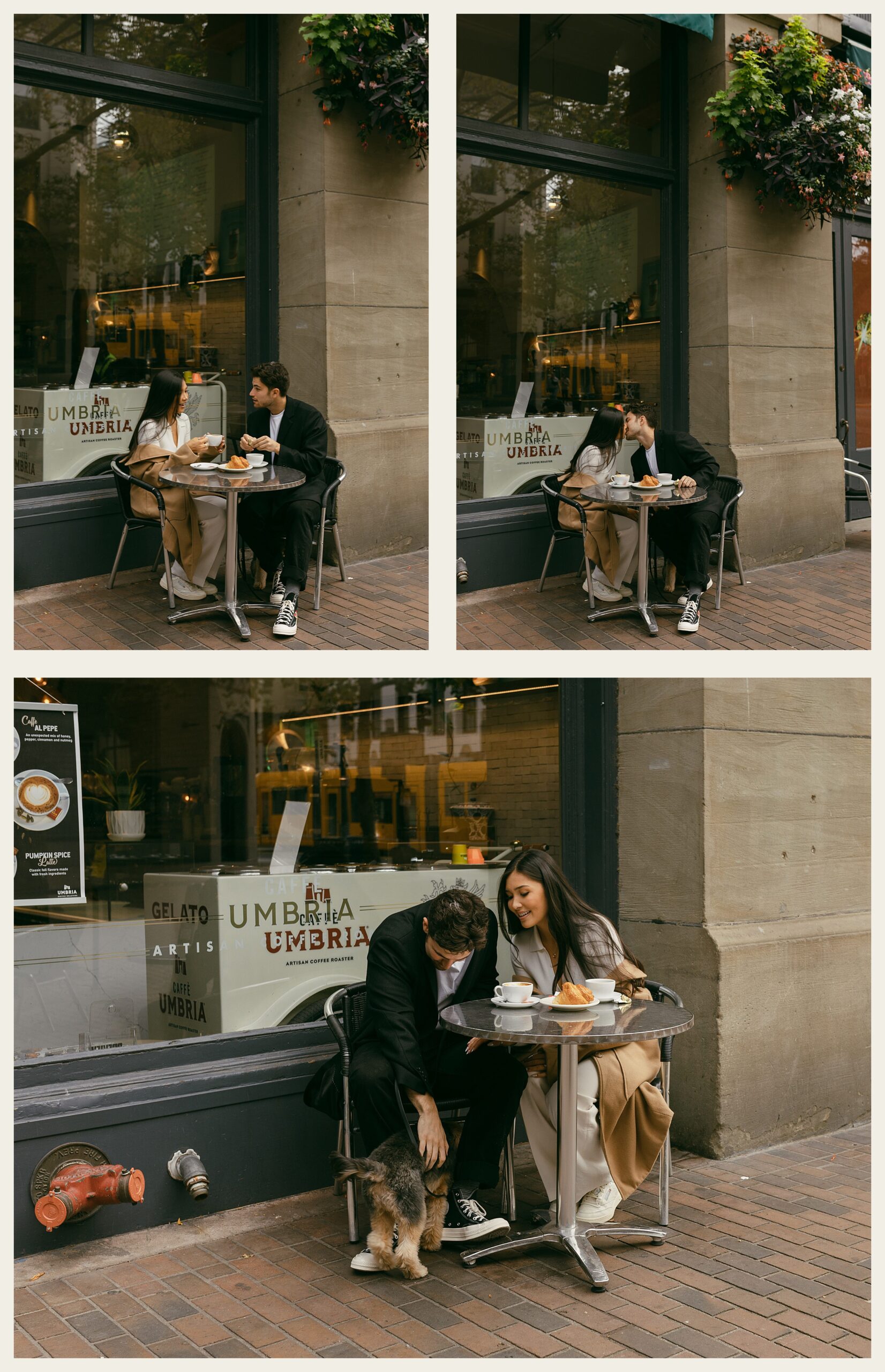 couple sitting at coffee shop