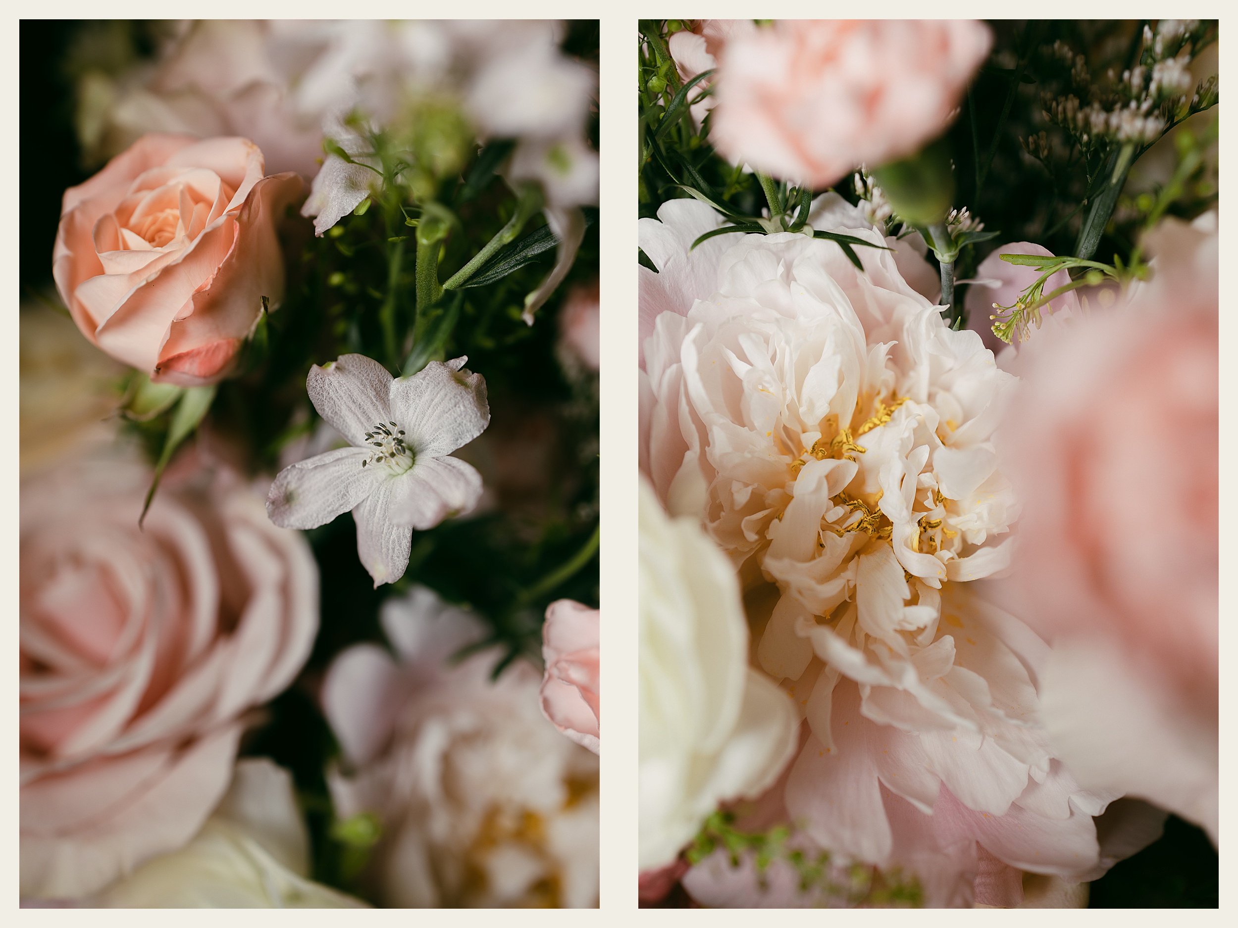 pink springtime wedding flowers