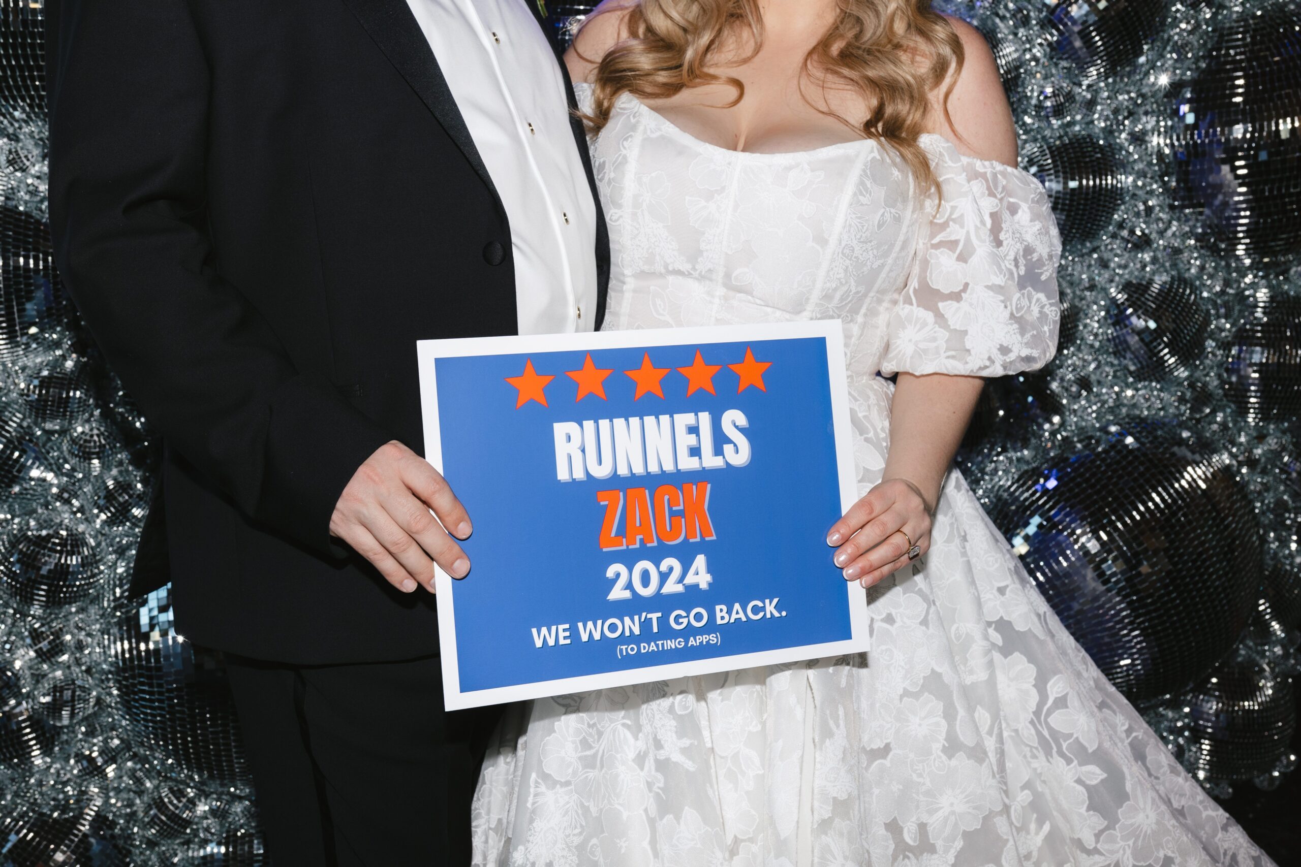 personalized wedding campaign sign