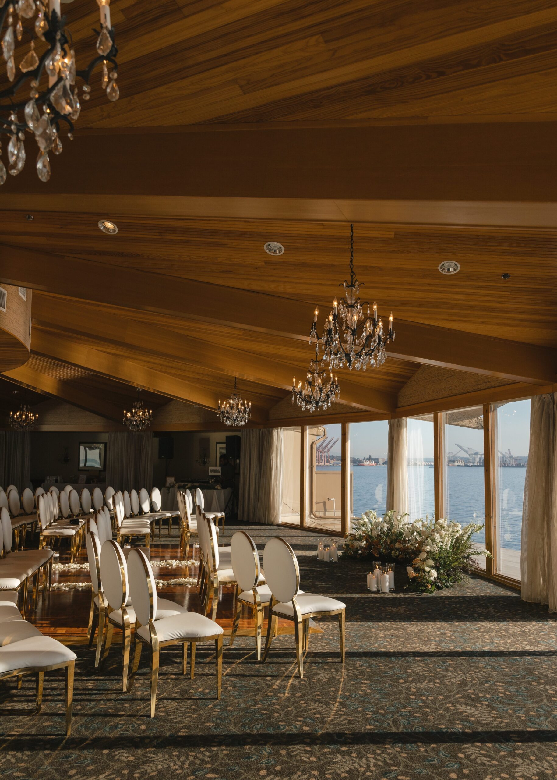 wedding ceremony at the edgewater hotel