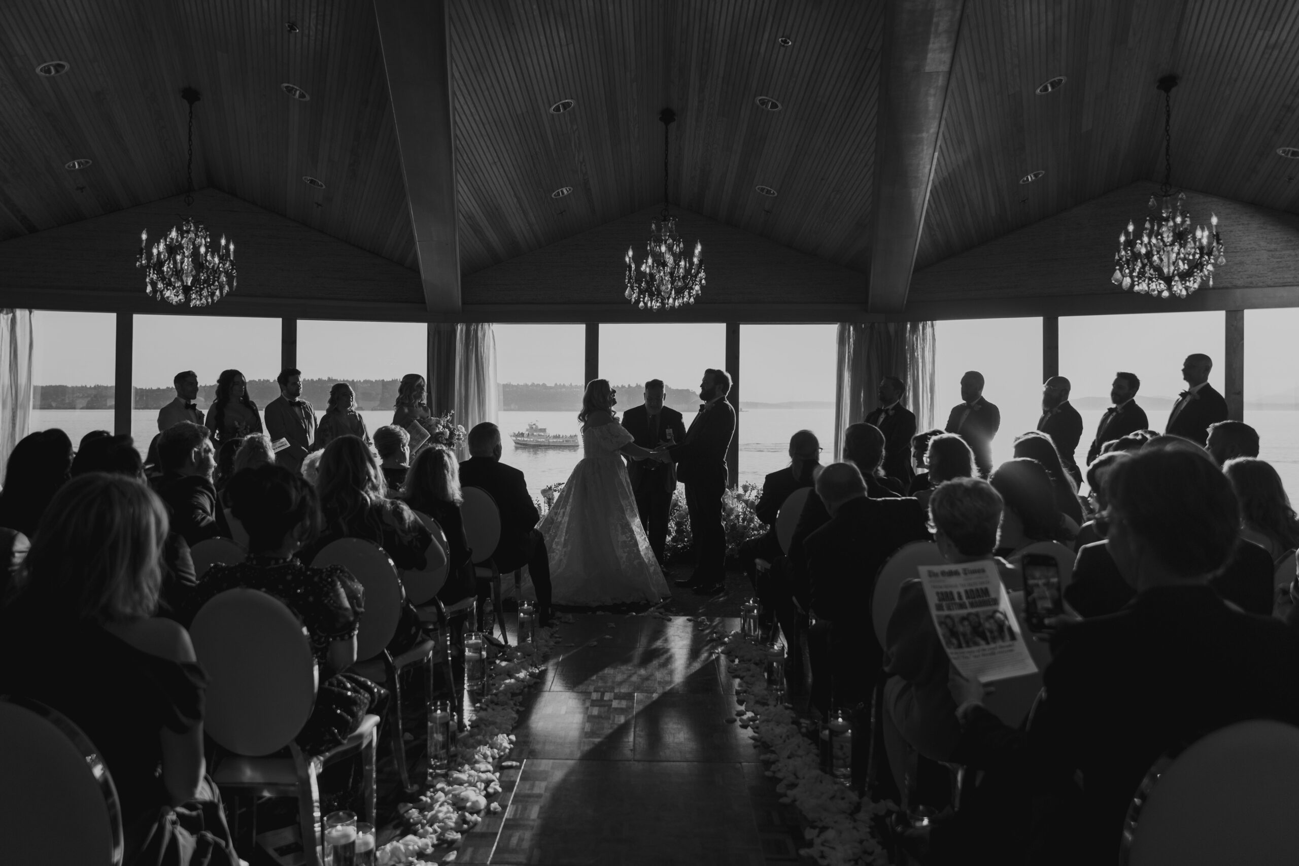 wedding ceremony the edgewater hotel