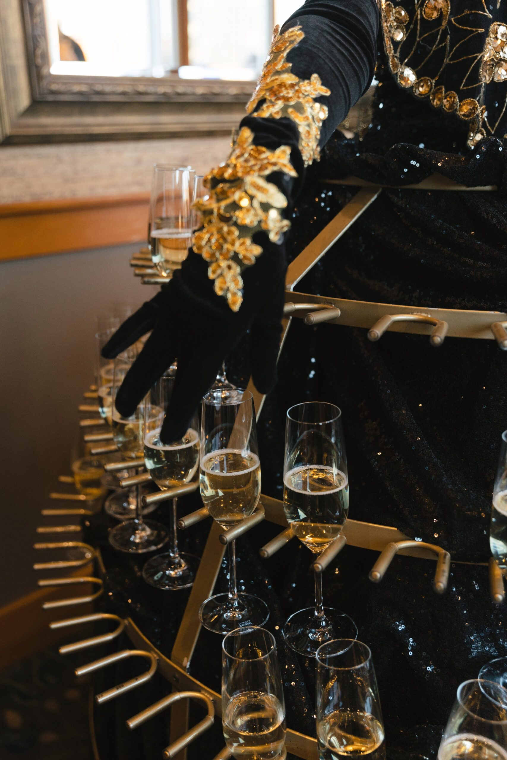 champagne dress at the edgewater hotel