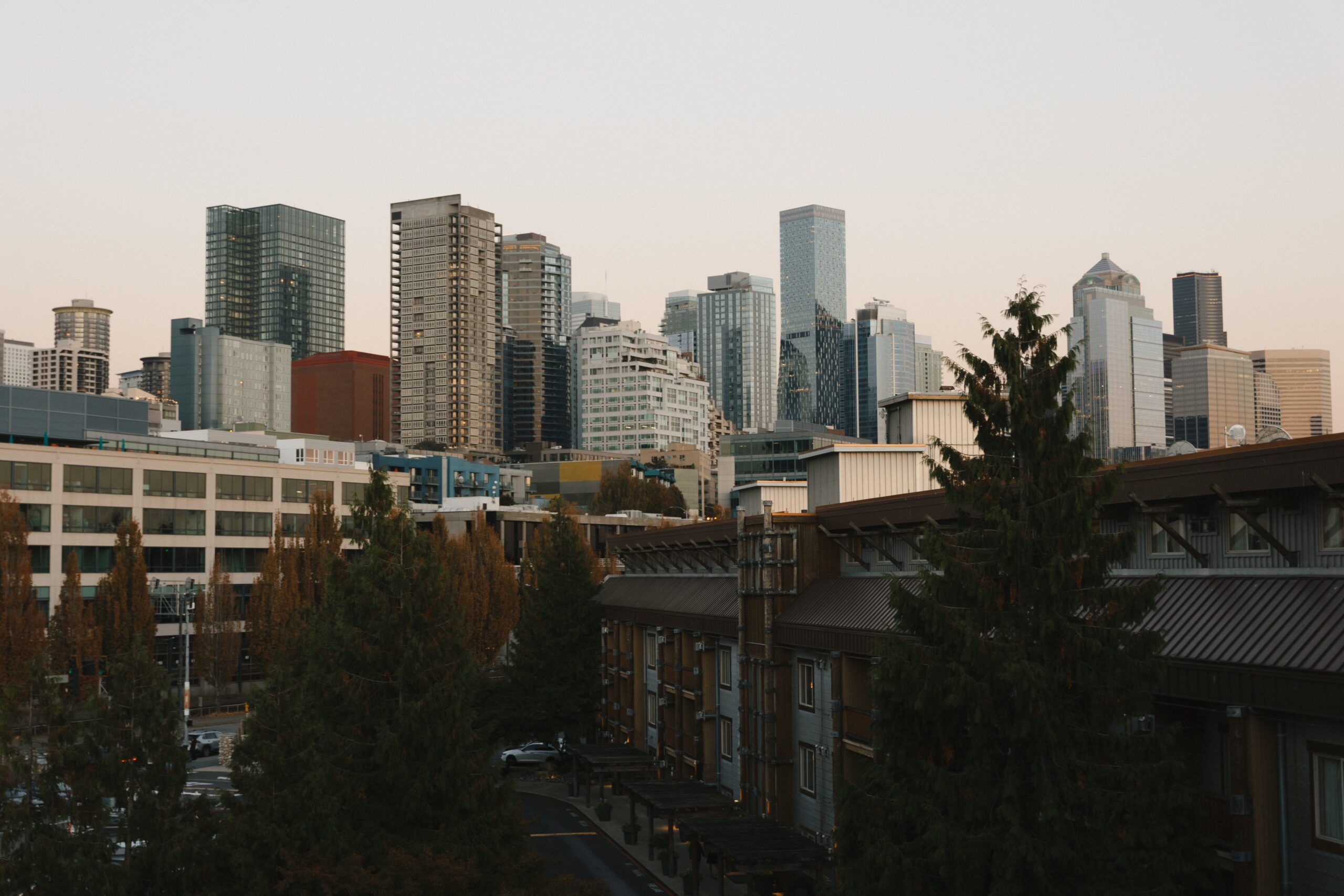 seattle skyline views from the edgewater hotel