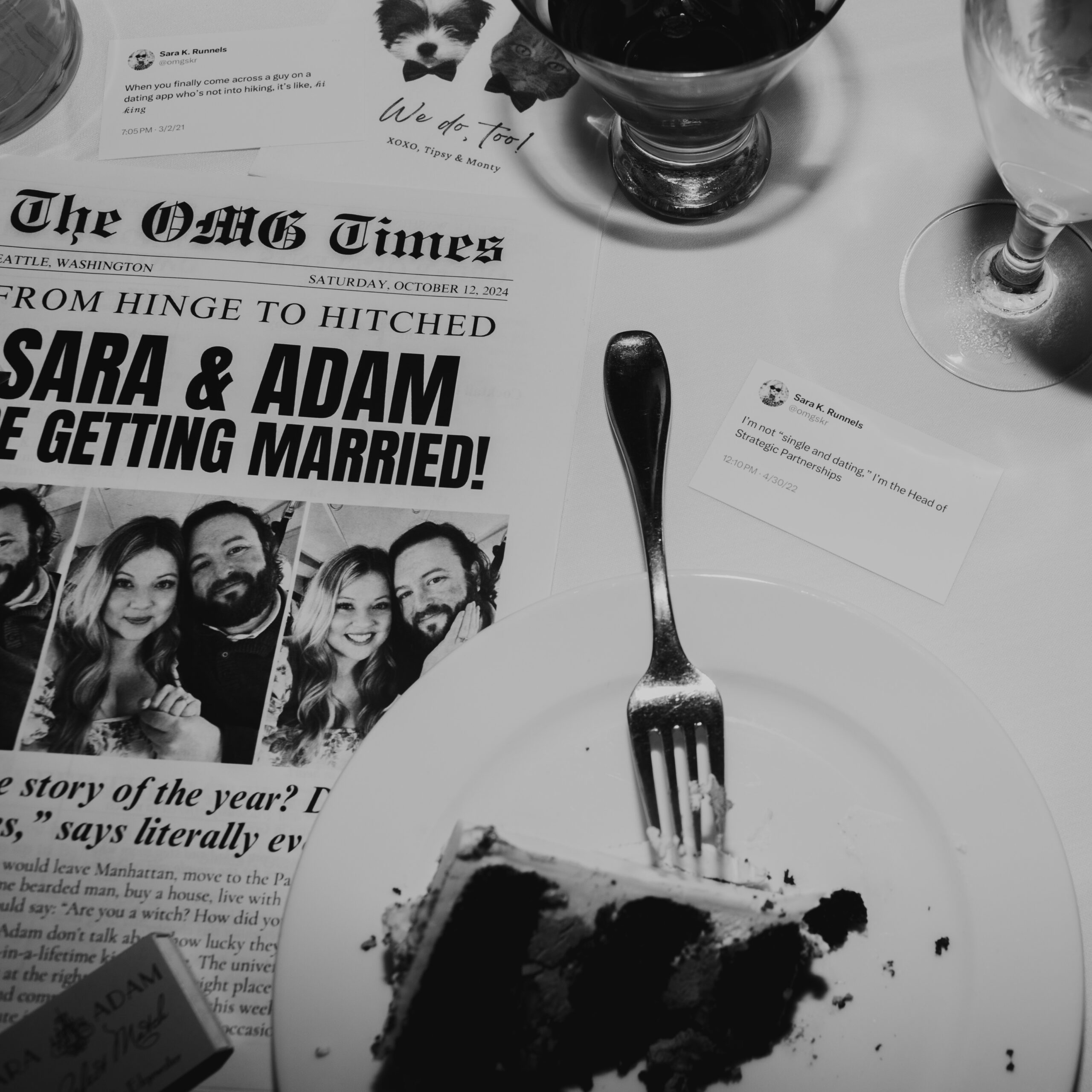 personalized wedding newspaper