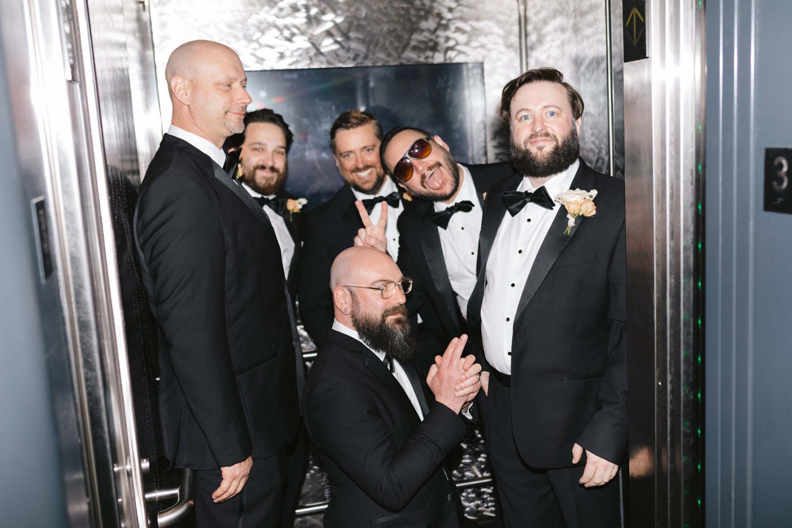 groomsmen getting ready at the edgewater hotel